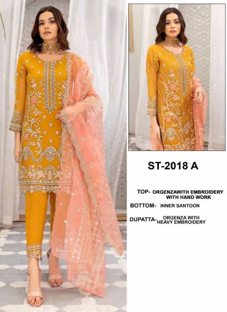 Saniya St 2018 Embroidery Designer Wholesale Pakistani Salwar Suits
